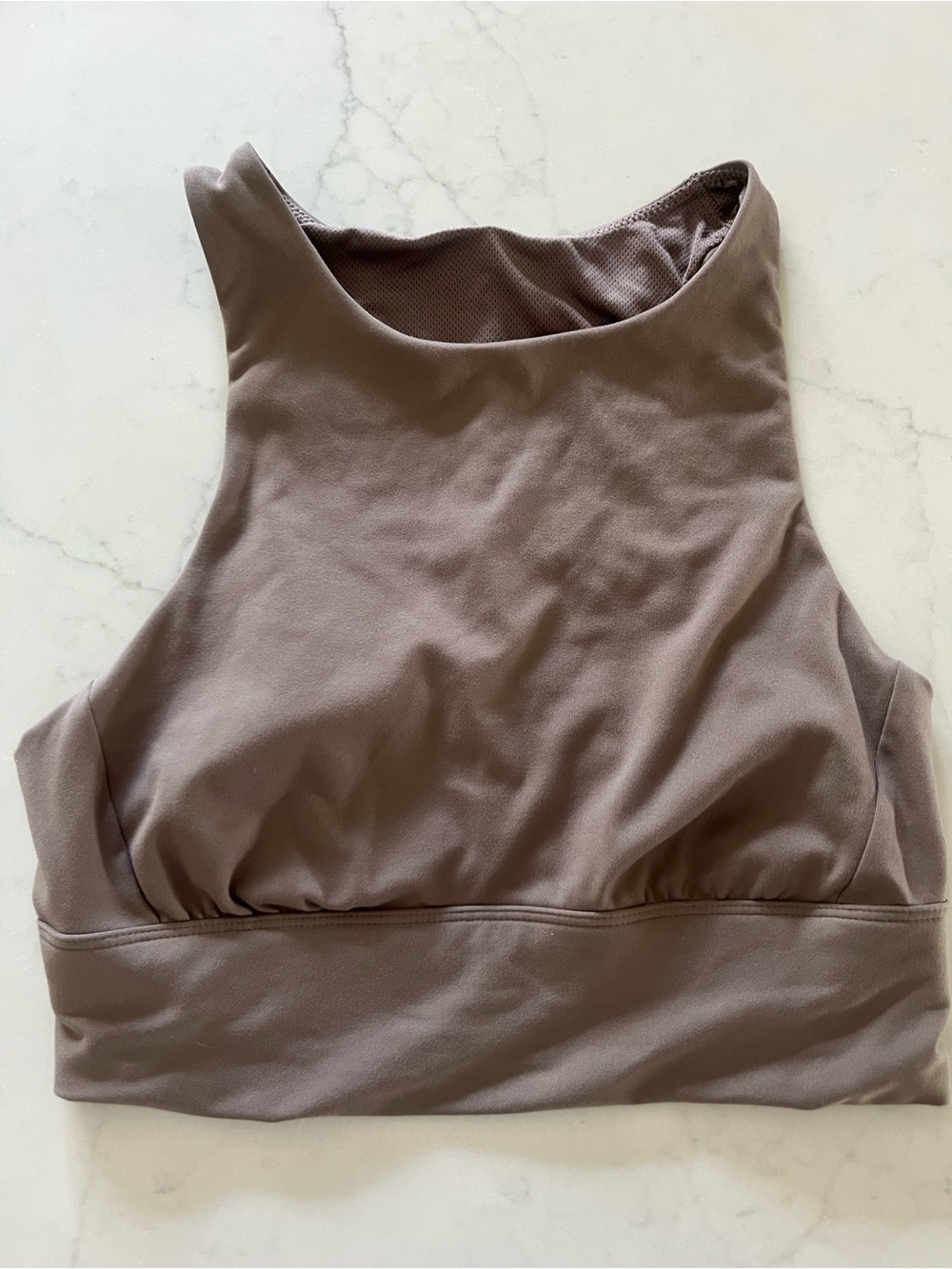 All in motion High Neck Taupe Athletic Crop Top